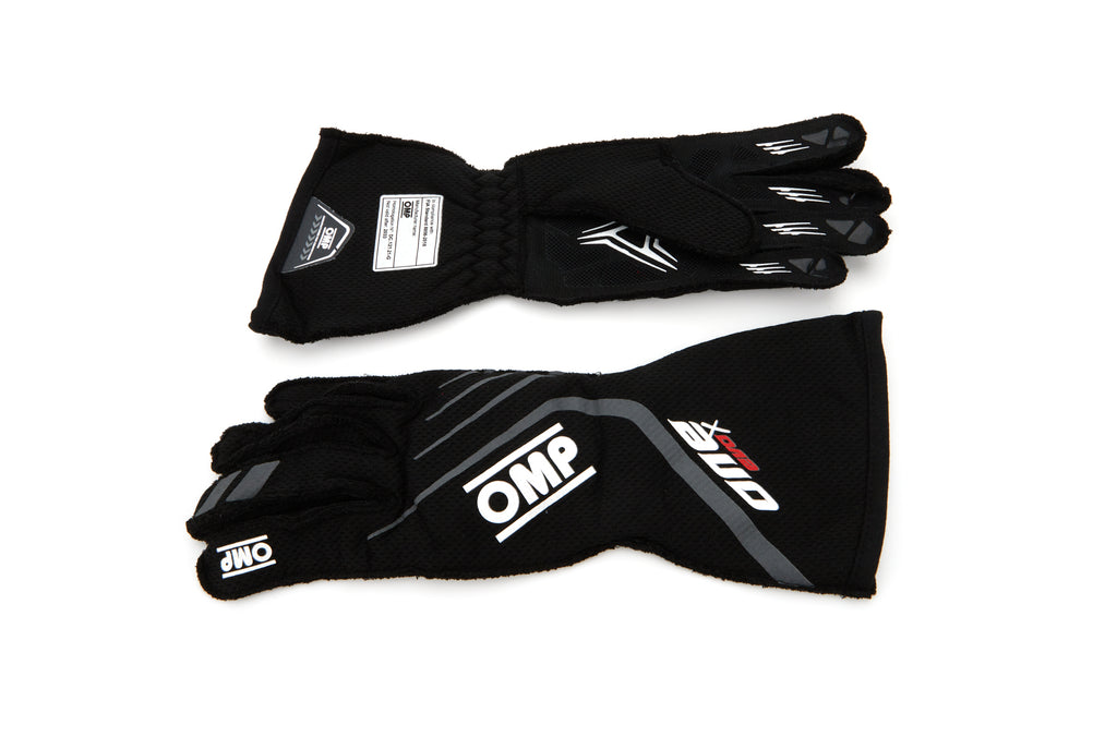 OMP RACING, INC. IB0-0771-A01-071-XS One EVO X Gloves Black X Small