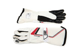 OMP RACING, INC. IB0-0772-A01-020-L Tecnica Gloves White Large