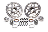 WINTERS 3980C Forged Alum Direct Mount Front Hub Kit Silver