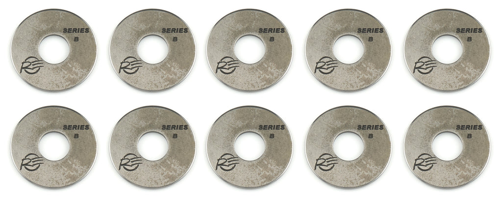 RE SUSPENSION RE-SW16-B/10 RE Suspension B Series Bump Stop Washer Set of 10 - 1.85-inch Outer Diameter, Steel, Tapered Design