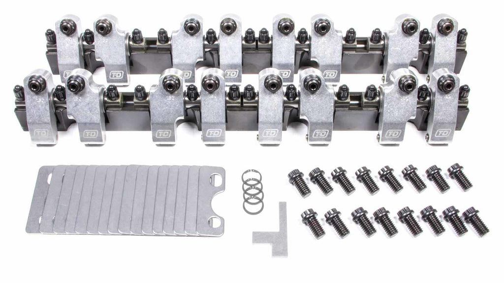 T AND D MACHINE 2301-160/150 SBC Shaft Rocker Arm Kit - 1.6/1.5 Ratio