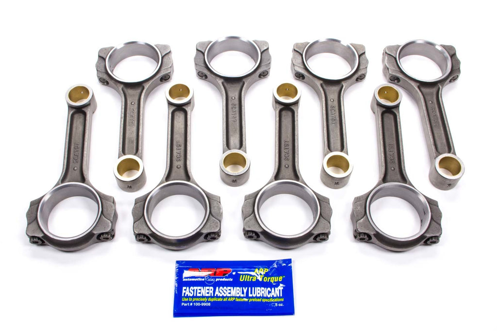 SCAT ENTERPRISES 2-ICR6385-7/16 BBC 4340 Forged I-Beam Rods 6.385