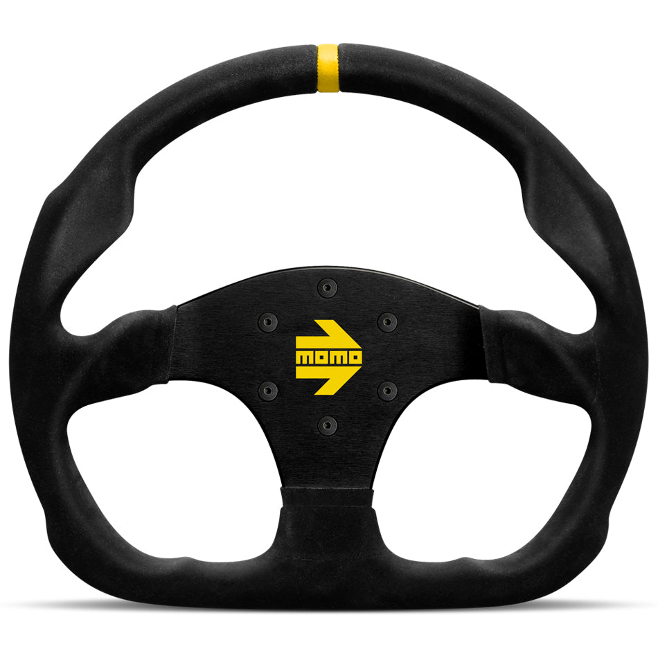 MOMO AUTOMOTIVE ACCESSORIES R1960/32S MOD 30 Steering Wheel Black Suede