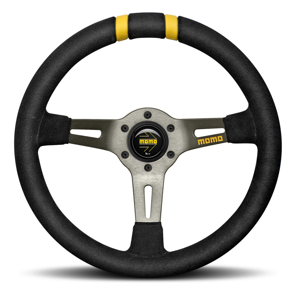 MOMO AUTOMOTIVE ACCESSORIES R1907/33S MOD DRIFT Steering Wheel Black Suede