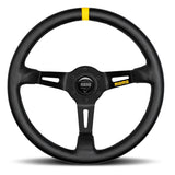 MOMO AUTOMOTIVE ACCESSORIES R1908/35L MOD 08 Steering Wheel Black Leather