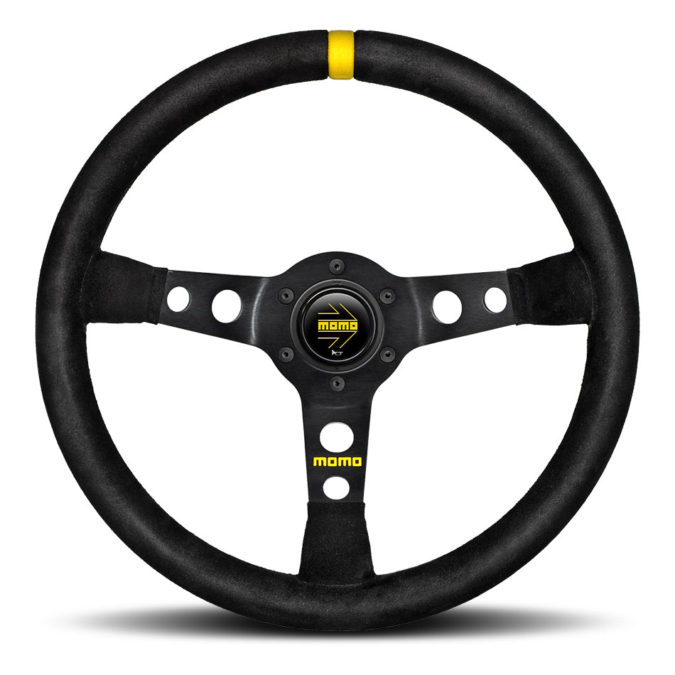 MOMO AUTOMOTIVE ACCESSORIES R1905/35S MOD 07 Steering Wheel Black Suede
