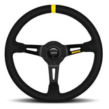 MOMO AUTOMOTIVE ACCESSORIES R1908/35S MOD 08 Steering Wheel Black Suede
