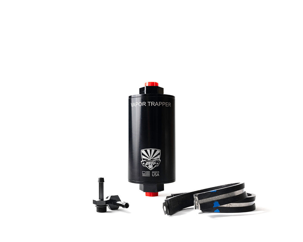VAPOR TRAPPER VT4BLK-1/4-B Vapor Trapper Basic Install Package 4-Inch Black with Dell Clamps - Part VT4BLK-1/4-B