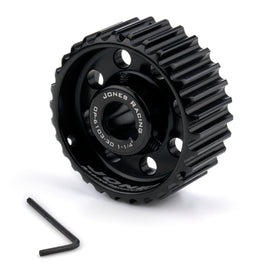 JONES RACING PRODUCTS OP-6103-30-1 1/4 Jones Racing Products Oil Pump Pulley HTD 30 Tooth, 1-1/4 in Wide, 5/8 in Shaft - Black Anodized Aluminum