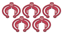 Load image into Gallery viewer, RE SUSPENSION RE-BR-PKA625-063/5 RE Suspension Alum Packer Set - 5/8 inch Diameter, 0.063 inch Thick Bump Stop Shims, Red Anodized Aluminum - Set of 5