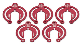 RE SUSPENSION RE-BR-PKA625-063/5 RE Suspension Alum Packer Set - 5/8 inch Diameter, 0.063 inch Thick Bump Stop Shims, Red Anodized Aluminum - Set of 5