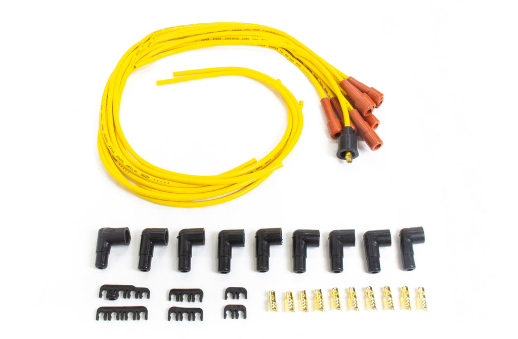 ACCEL 3008 Wire Set 7mm Straight End Copper