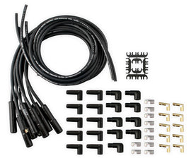 ACCEL 9000CK ACCEL Universal Spark Plug Wire Set with 180-Degree Ceramic Boots, Black (Part No. 9000CK)