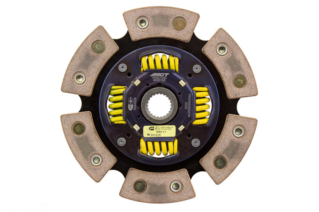 ADVANCED CLUTCH TECHNOLOGY 6200105 Advanced Clutch Technology 6200105 6 Pad Sprung Race Disc for High-Performance Applications
