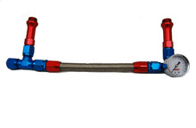 Load image into Gallery viewer, ADVANCED ENGINE DESIGN 6096 Holley #6 Braided Fuel Line w/Gauge