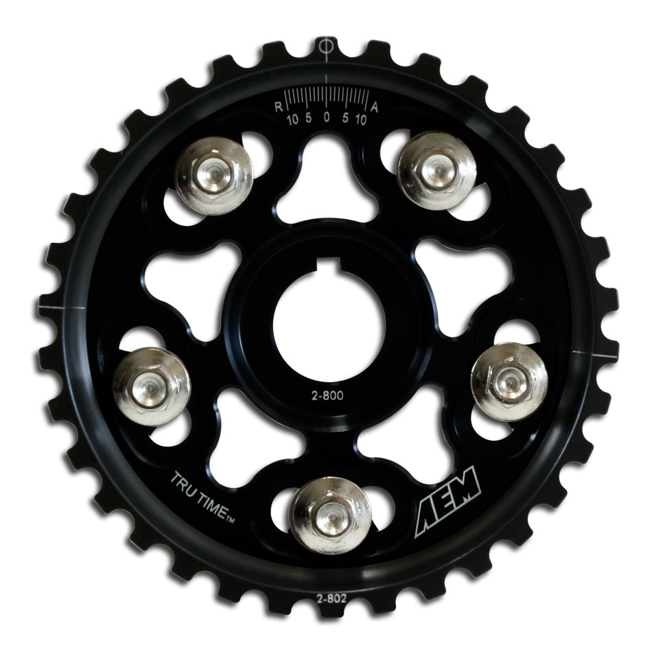 AEM ELECTRONICS 23-802BK Adjustable Cam Gear Black