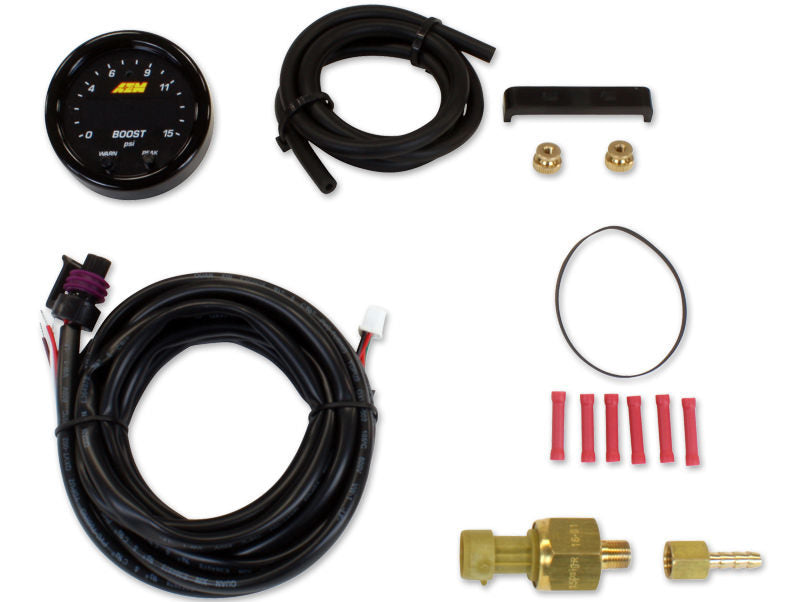 AEM ELECTRONICS 30-0309 X-Series Pressure Gauge 0-15psi.