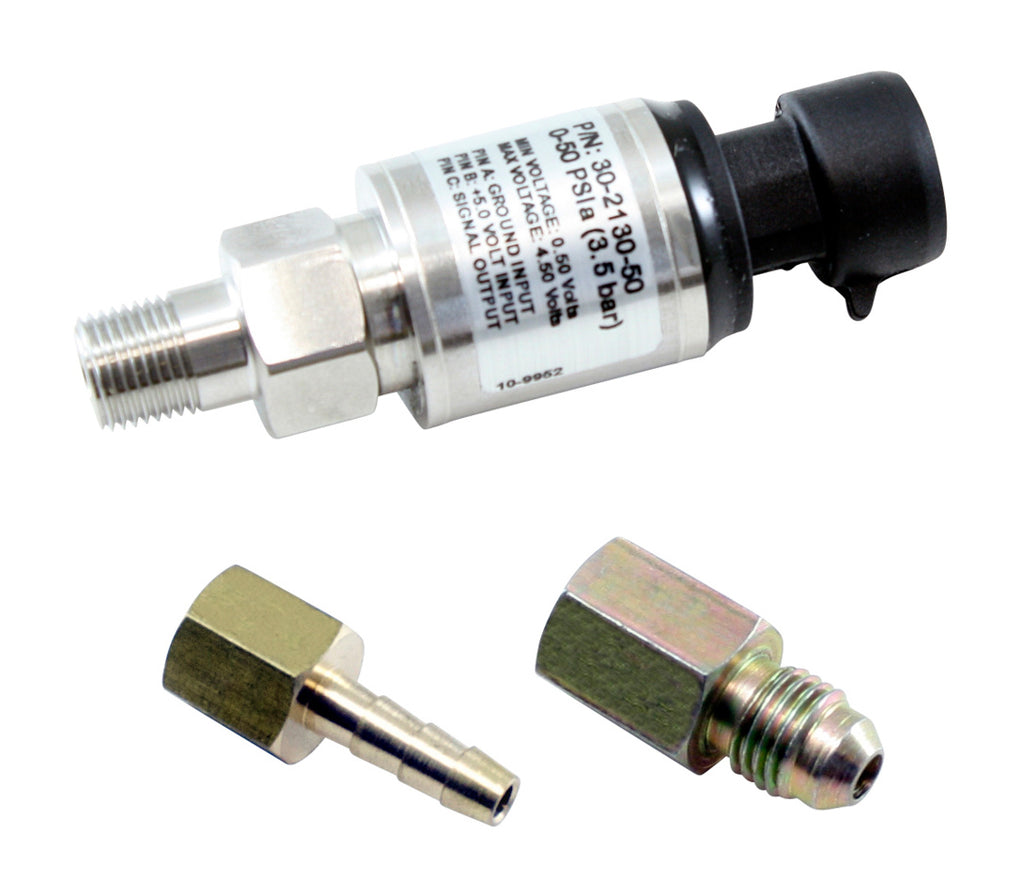 AEM ELECTRONICS 30-2130-50 50psi or 3.5 Bar Stainls Sensor Kit