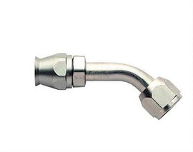 AEROQUIP FBE1724 AEROQUIP FBE1724 45 Degree Hose End Fitting for AC Refrigerant - 10 AN to 10 AN Female O-Ring, Steel, Nickel Plated