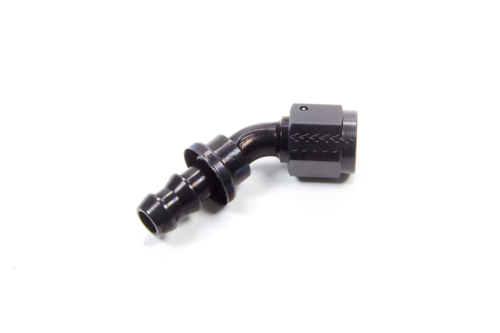 AEROQUIP FBL1522 #6 45 Degree Socketless Black