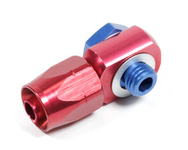 AEROQUIP FCM1067 AEROQUIP FCM1067 #6 Banjo Hose End Fitting - Straight 6 AN to 12mm x 1.50 Banjo - Aluminum Blue and Red Anodized