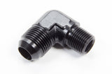 AEROQUIP FCM5017 90 Deg #12 to 1/2in Alum Adapter Black