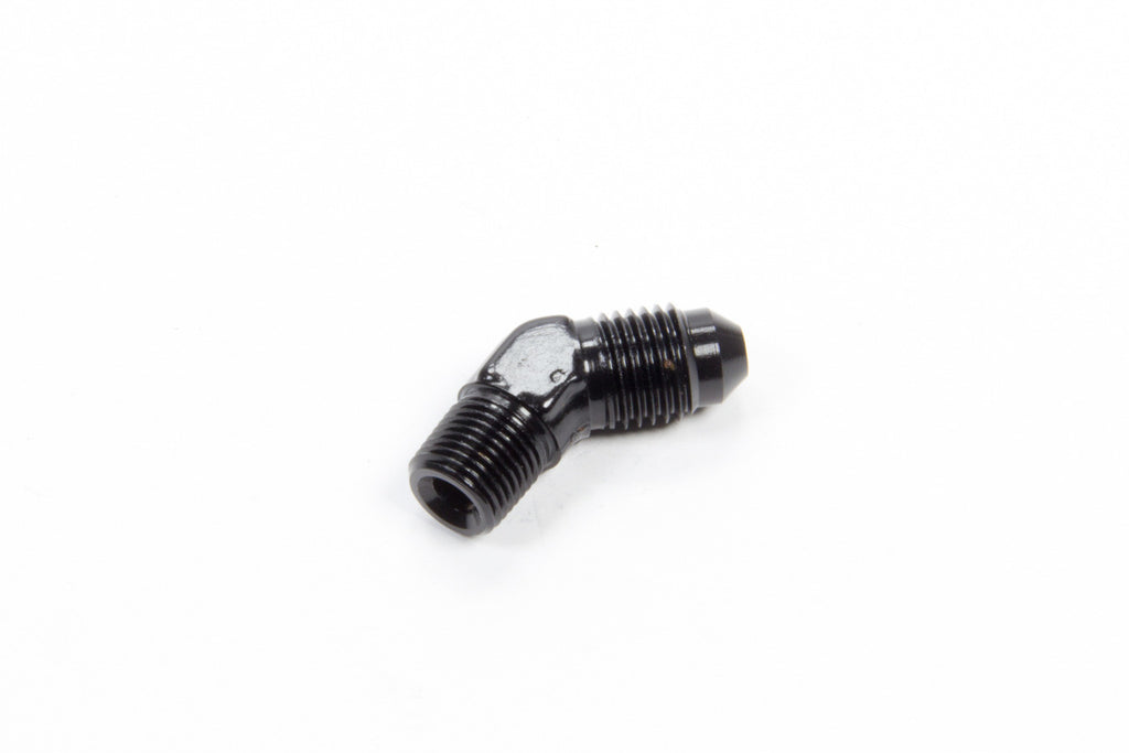 AEROQUIP FCM5021 45 Deg Alum #4 Flare 1/8 in Black
