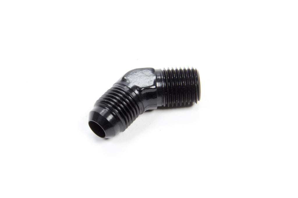 AEROQUIP FCM5022 45 Deg Alum #6 Flare 1/4 in Black