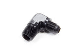 AEROQUIP FCM5035 90 Deg Alum #6 Flare 3/8 in Black