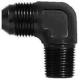AEROQUIP FCM5036 90 Deg Alum #8 Flare 1/4 in Black