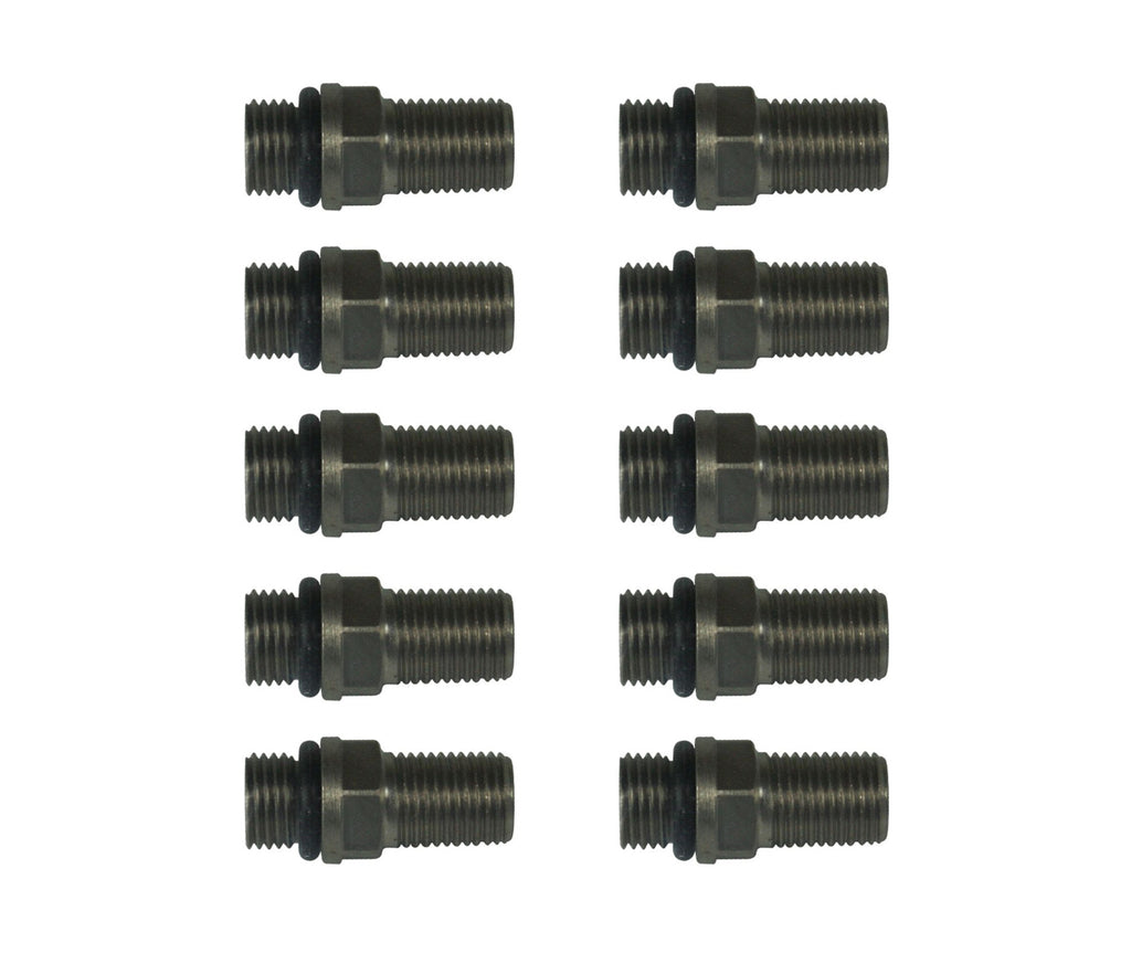 AFCO RACING PRODUCTS 550000050-10 Schrader Valve 5-16-32 Stainless Steel 10 Pack