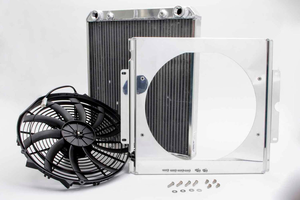 AFCO RACING PRODUCTS 80108N Dragster Radiator w/ Fan and Shroud