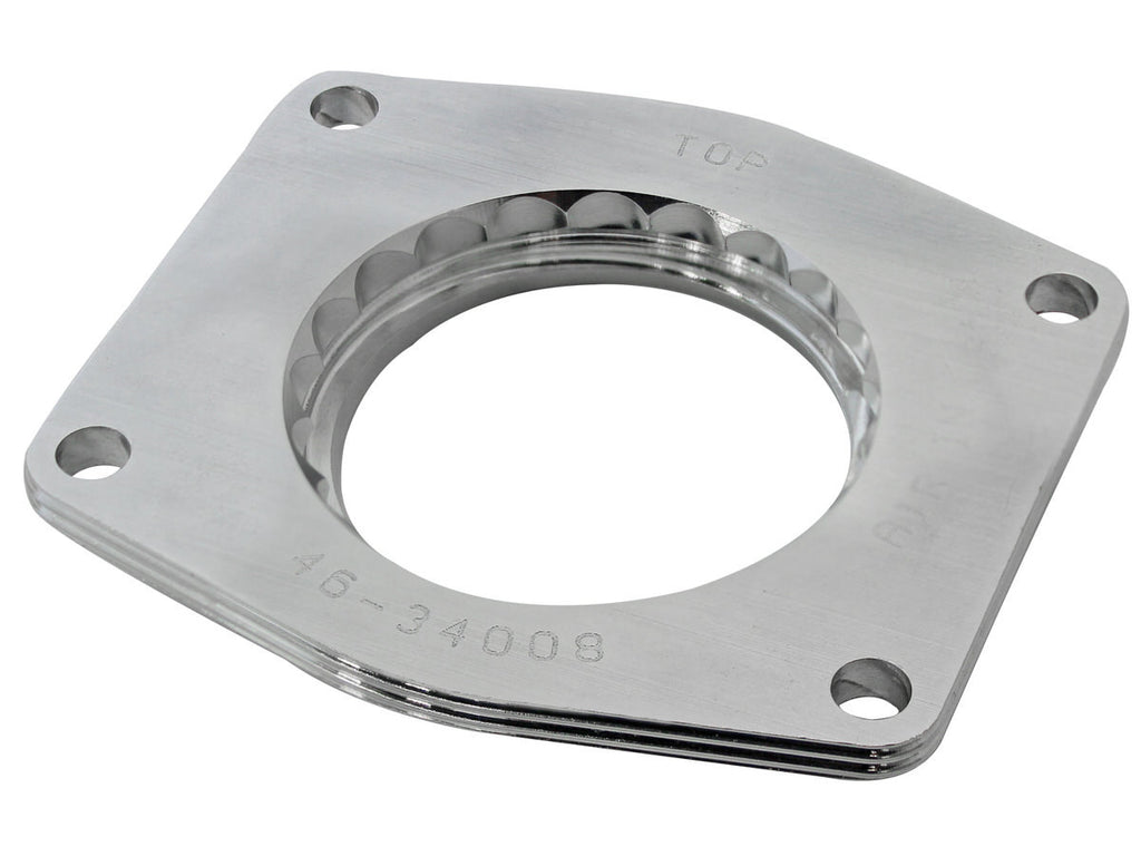 AFE POWER 46-34008 Silver Bullet Throttle B ody Spacer Kit GM Silver