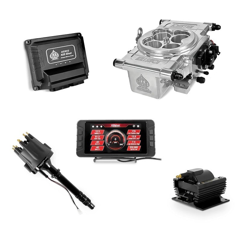 ACES FUEL INJECTION AS2012P-TEK1 Killshot EFI Top End Kit Polished SBC/BBC