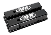 Load image into Gallery viewer, AIR FLOW RESEARCH 6705 SBC Tall Alum Valve Cvr Black w/AFR Logo