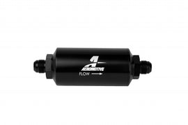 AEROMOTIVE 12375 8an Inline Fuel Filter 10 Micron 2in OD Black