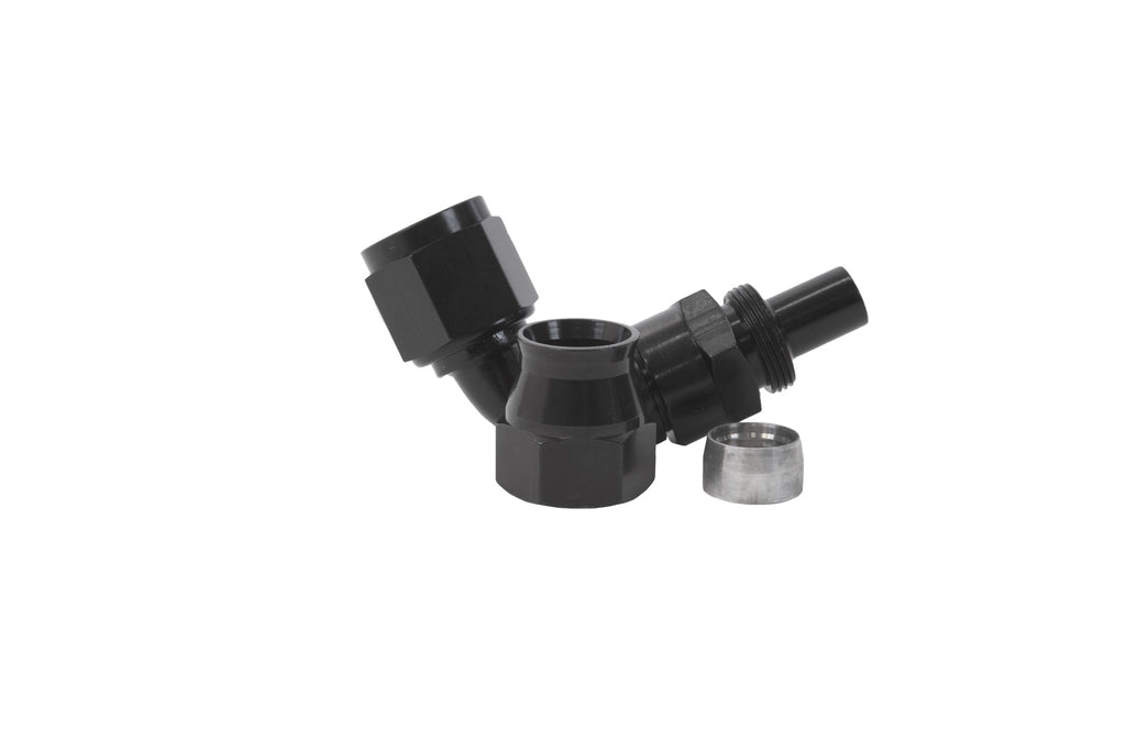 AEROMOTIVE 15355 8an 90-Deg PTFE Hose End Black Anodized