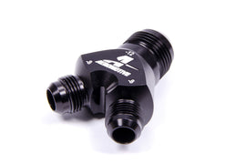 AEROMOTIVE 15677 Y-Block Fitting - 12an to 2 x -8an