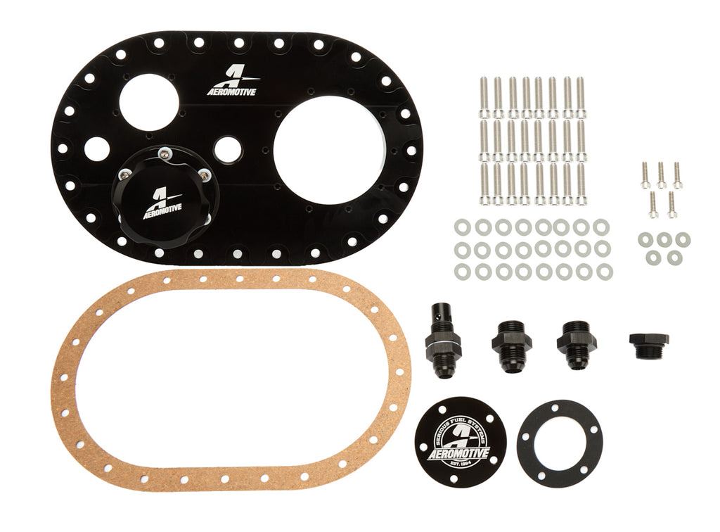 AEROMOTIVE 18056 Fuel Cell Plate Assembly Billet Alm. 6 x 10