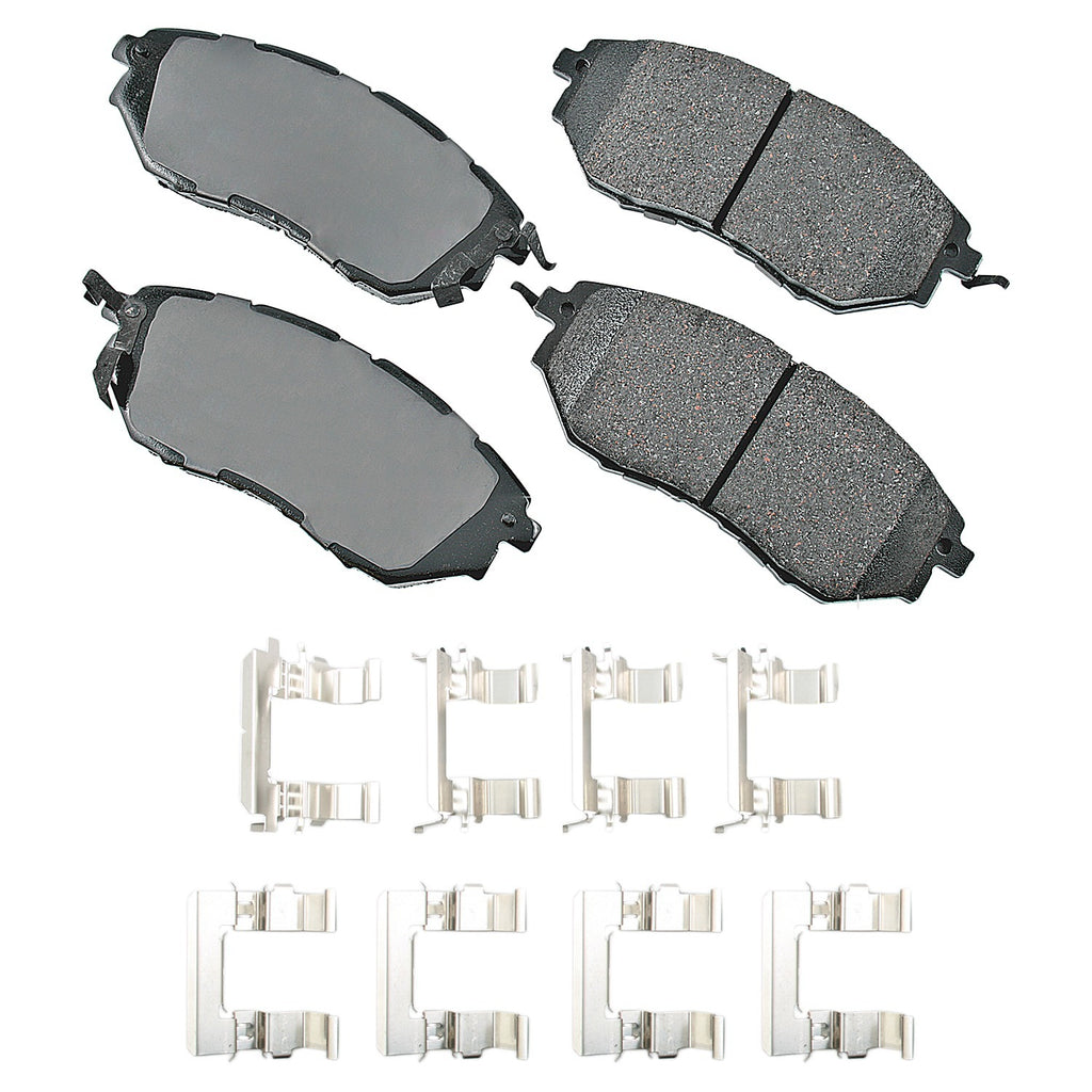 AKEBONO BRAKE CORPORATION ACT1078A ProACT Ultra-Premium Bra ke Pads - Front