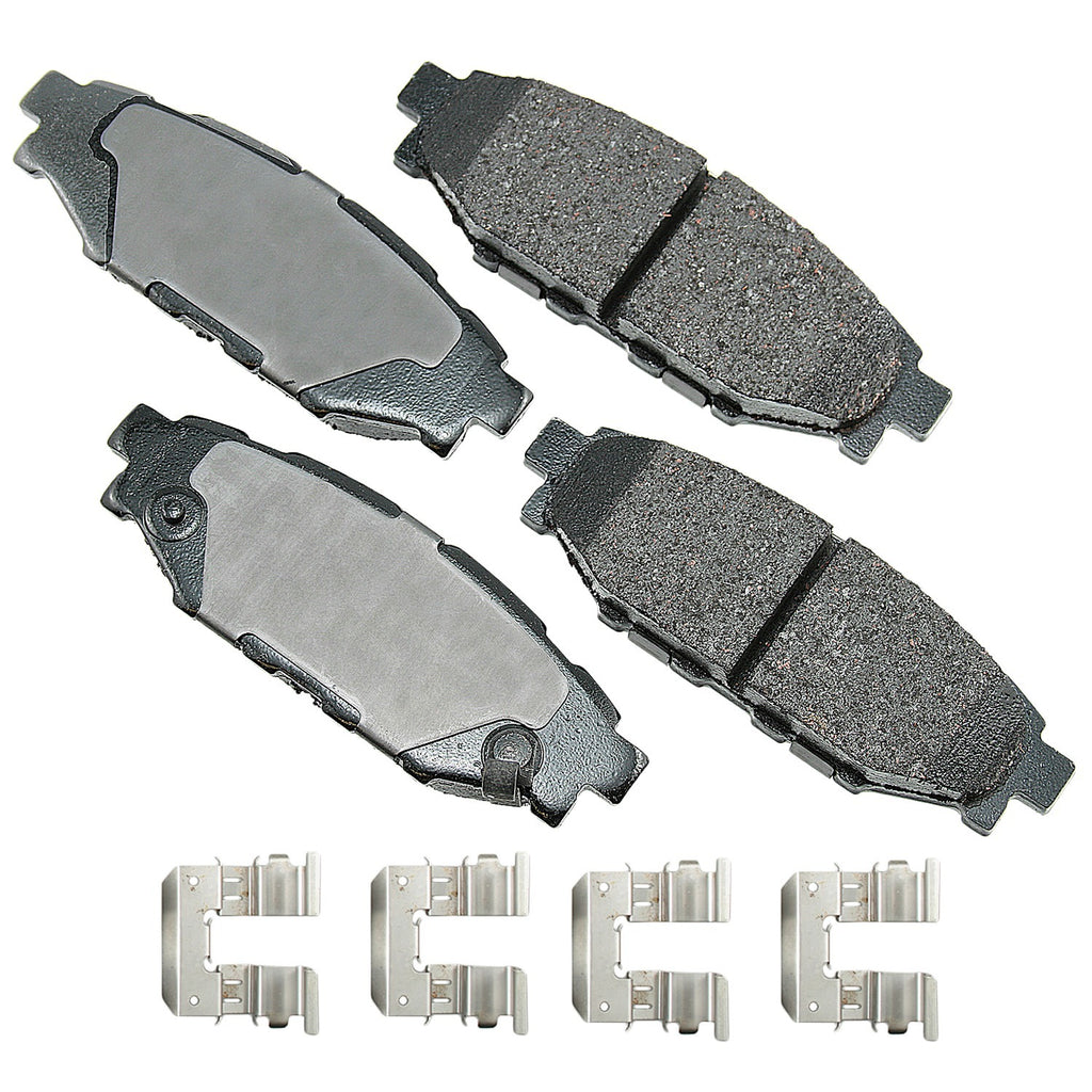AKEBONO BRAKE CORPORATION ACT1114A ProACT Ultra-Premium Bra ke Pads - Rear