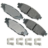 AKEBONO BRAKE CORPORATION ACT1114A ProACT Ultra-Premium Bra ke Pads - Rear