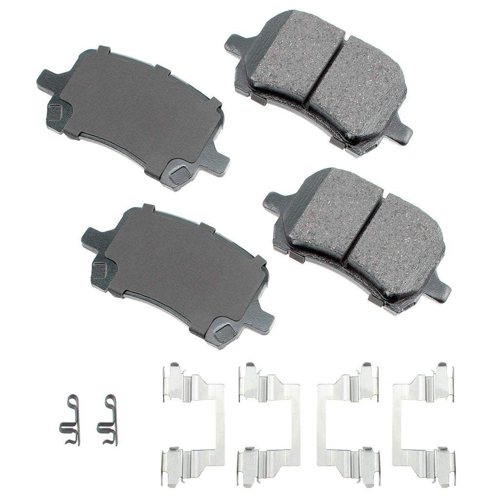 AKEBONO BRAKE CORPORATION ACT1160 ProACT Ultra-Premium Bra ke Pads - Front