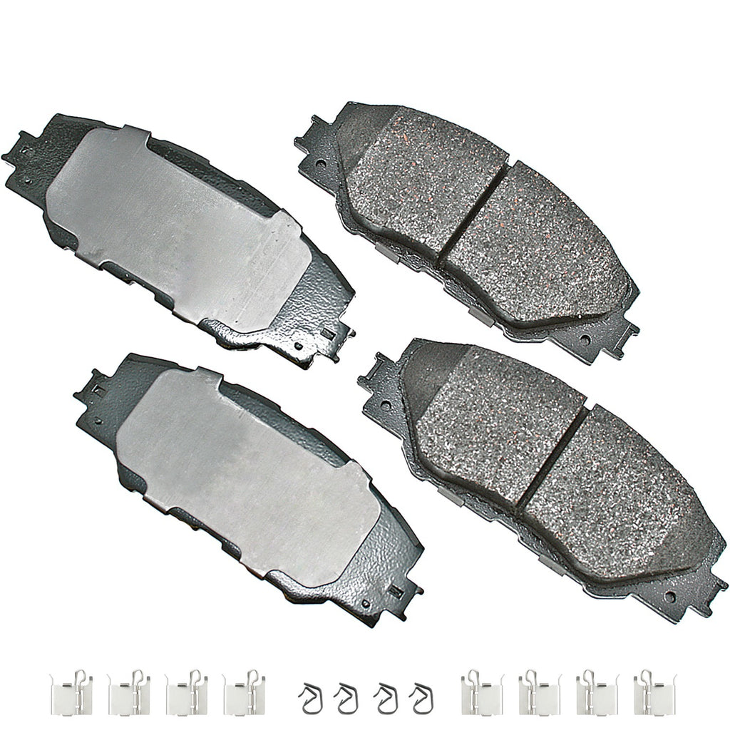 AKEBONO BRAKE CORPORATION ACT1211A ProACT Ultra-Premium Bra ke Pads - Front