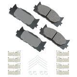 AKEBONO BRAKE CORPORATION ACT1222A ProACT Ultra-Premium Bra ke Pads - Front