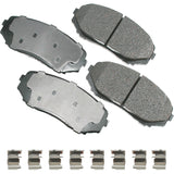 AKEBONO BRAKE CORPORATION ACT1258 ProACT Ultra-Premium Bra ke Pads - Front