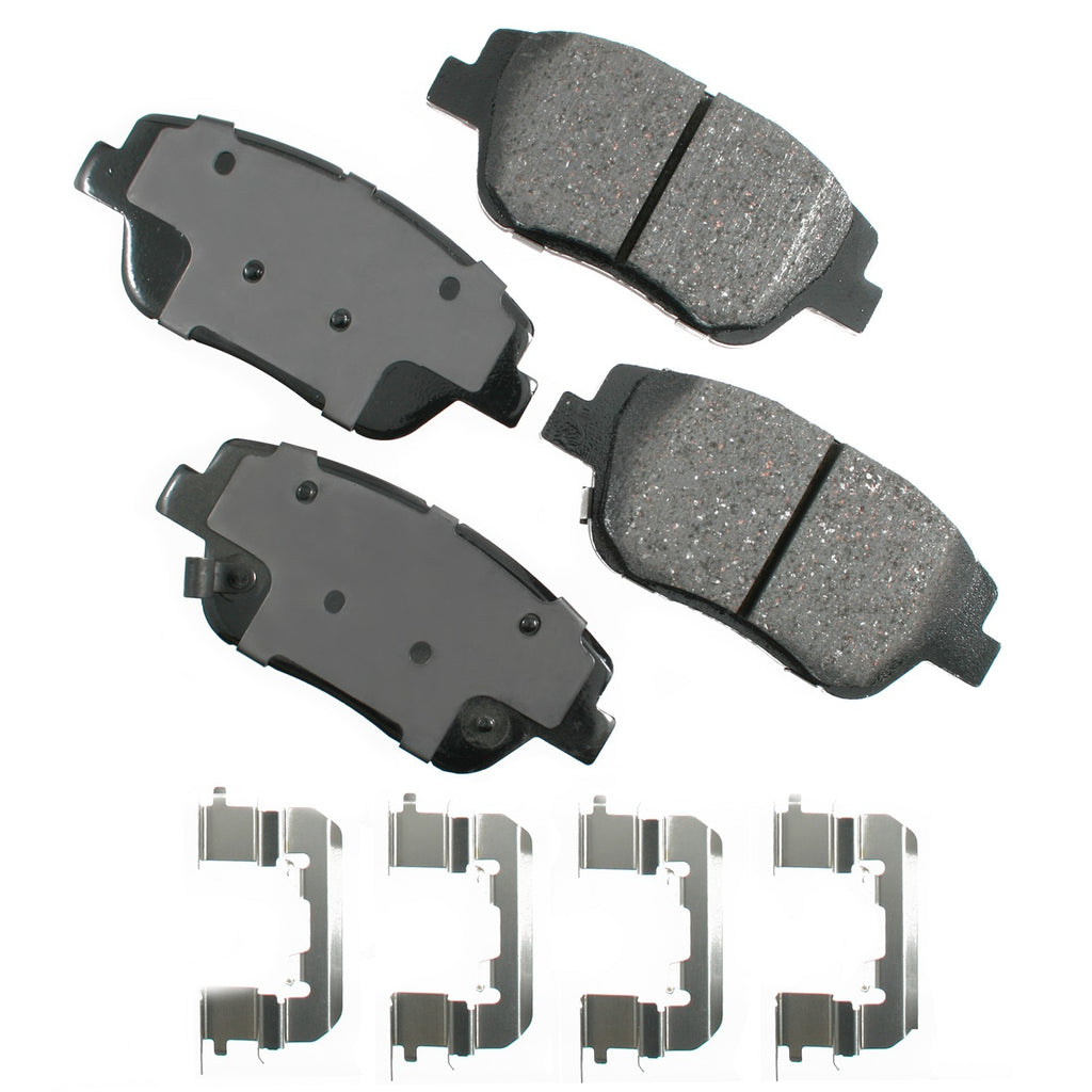 AKEBONO BRAKE CORPORATION ACT1444 ProACT Ultra-Premium Bra ke Pads - Front