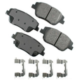 AKEBONO BRAKE CORPORATION ACT1444 ProACT Ultra-Premium Bra ke Pads - Front