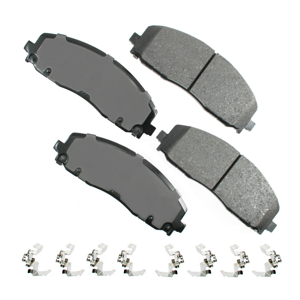 AKEBONO BRAKE CORPORATION ACT1589 Brake Pad Front Chrysler Pacifica 17-19 T&C 12-16