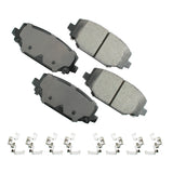 AKEBONO BRAKE CORPORATION ACT1596 ProACT Ultra-Premium Bra ke Pads - Rear
